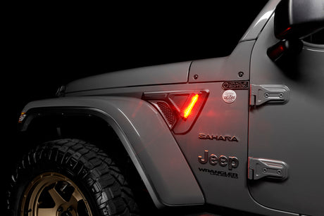 2018-2025 Wrangler JL Gladiator JT Sidetrack LED System - View 3 | Dirty Garage