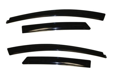 2012-2018 Focus Ventvisor Outside Mount Window Deflectors 4-Piece Smoke - View 6 | Dirty Garage