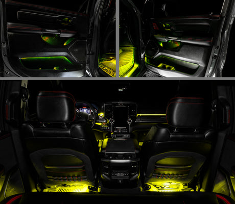 2019-2022 Ram 1500 Complete Interior Ambient Lighting ColorSHIFT RGB Conversion Kit - View 4 | Dirty Garage