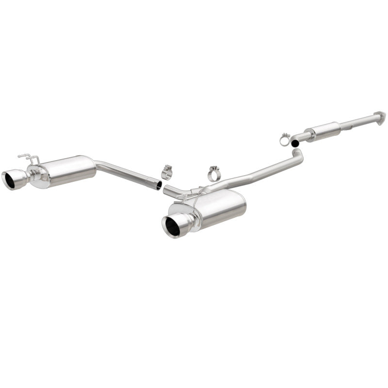 2013-2017 Accord 3.5L System Cat Back 2.5in Stainless Steel Dual Split Rear Polished 4.5 Tip | Dirty Garage