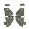Rugged Ridge 76-86 Jeep CJ / 87-95 Jeep Wrangler YJ Black Windshield Hinges | Dirty Garage