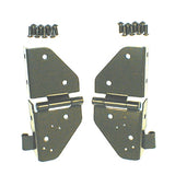 Rugged Ridge 76-86 Jeep CJ / 87-95 Jeep Wrangler YJ Black Windshield Hinges | Dirty Garage