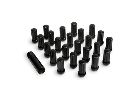 Universal Alloys Lug Nut Kit Black 14x1.5 24 Lug Nuts w Key | Dirty Garage