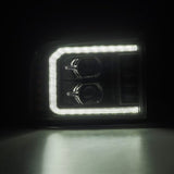 2005-2007 Super Duty Luxx-Series LED Projector Headlights Black Activation Light & Sequential Signal + Switchback DRL - View 3 | Dirty Garage