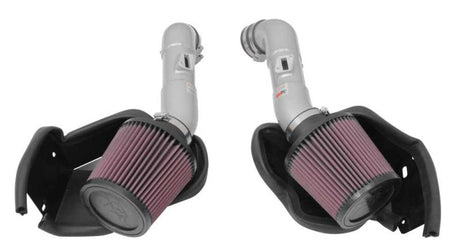 2014-2015 Q50 3.7L V6 Dual Silver Typhoon Short Ram Intakes | Dirty Garage