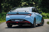 2022-2023 Elantra N 2.0L Turbo 5" OD CF Tips Dual Outlet 3" Cat Back Exhaust - View 4 | Dirty Garage