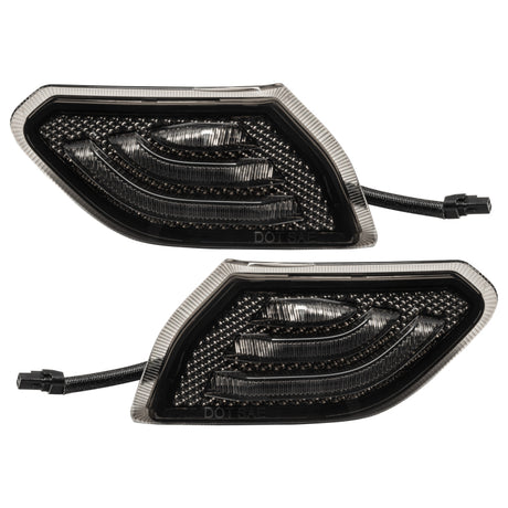 2018-2024 Wrangler Smoked Lens LED Front Sidemarkers - View 16 | Dirty Garage