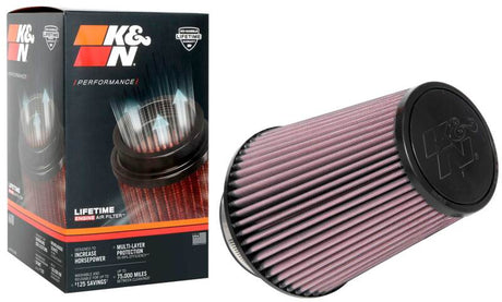 Universal Clamp-On Air Filter 4in FLG/6-1/2in B/4-1/2in T/8in H - View 4 | Dirty Garage