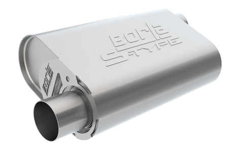 Borla CrateMuffler SBC Hot 350/383 3 inch Offset/Center 14in x 4.35in x 9in Oval Muffler | Dirty Garage