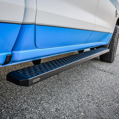 Universal 90" Black Grate Steps Running Boards - View 5 | Dirty Garage