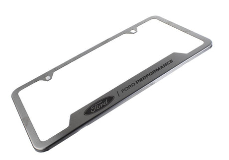 Universal Stainless Steel Ford Performance License Plate Frame - View 4 | Dirty Garage