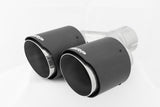 Universal Carbon Fiber Dual Tip 4" OD 2.5" Inlet - View 2 | Dirty Garage