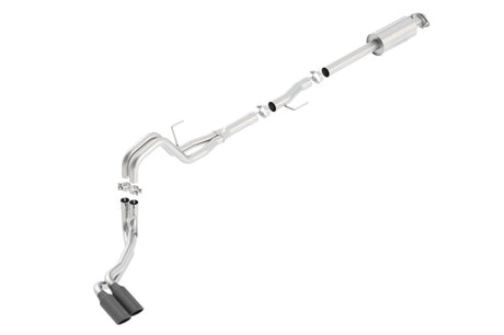 Borla 15-16 Ford F-150 3.5L EcoBoost Ext. Cab Std. Bed Black Chrome CB Exhaust ATAK Truck Side Exit | Dirty Garage