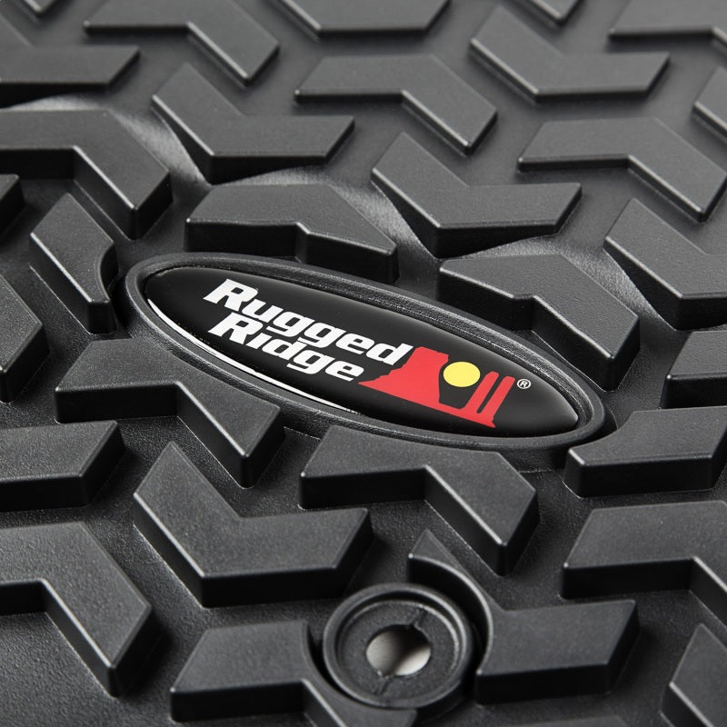 Rugged Ridge Floor Liner Front Black 2007-2018 Jeep Wrangler Unlimited JK 4 Dr - View 5 | Dirty Garage