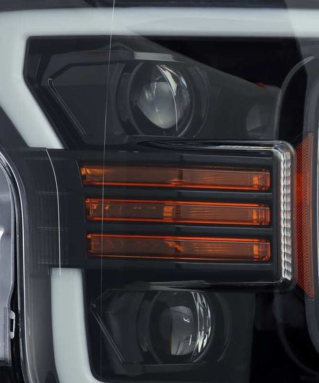 2018-2020 F-150 Pro-Series Projector Jet Black Headlights - View 3 | Dirty Garage