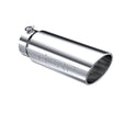 Universal 6" OD Angled Rolled End 5" Inlet 18" T304 Exhaust Tip | Dirty Garage