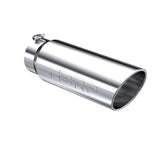 Universal 6" OD Angled Rolled End 5" Inlet 18" T304 Exhaust Tip | Dirty Garage