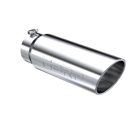 Universal 6" OD Angled Rolled End 5" Inlet 18" T304 Exhaust Tip | Dirty Garage