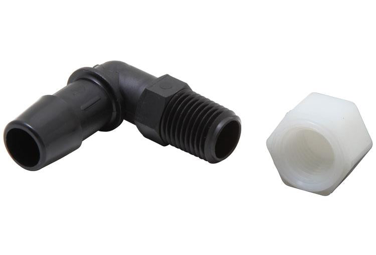 Universal Air Filter Vent Kit - White - 90 Degree Plastic 0.50in Flange 1.75in H 1.75in L | Dirty Garage