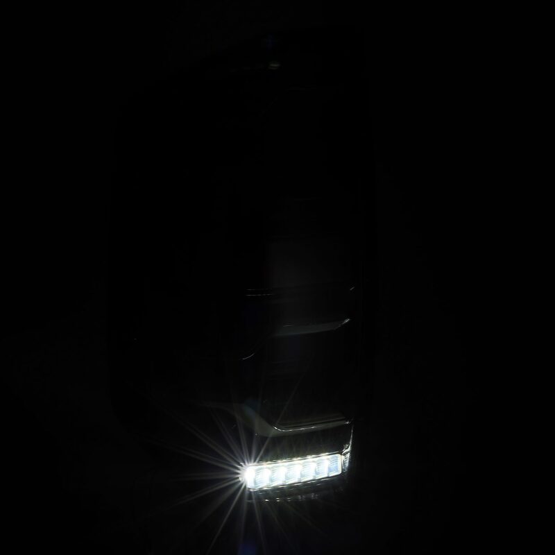 2014-2021 Tundra Luxx-Series LED Tail Lights Black with Activation Light Sequential Signal - View 3 | Dirty Garage