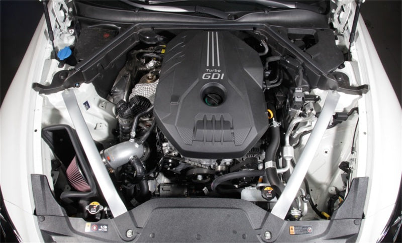 2018 Stinger L4-2.0L F/I Silver Typhoon Short Ram Intake - View 3 | Dirty Garage