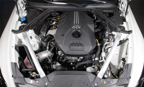 2018 Stinger L4-2.0L F/I Silver Typhoon Short Ram Intake - View 3 | Dirty Garage