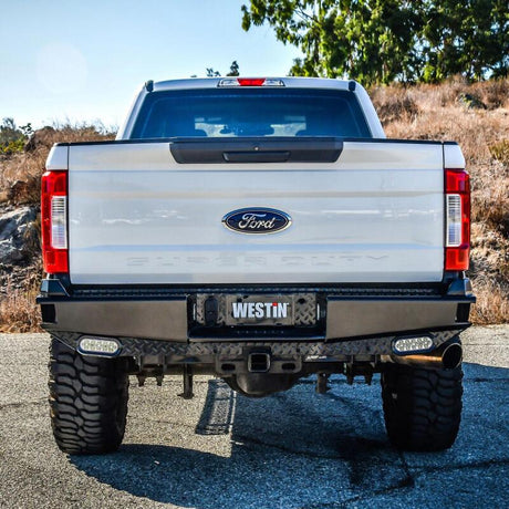 2017-2022 Super Duty HDX Bandit Black Rear Bumper - View 2 | Dirty Garage
