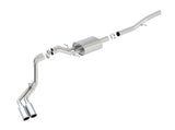 Borla 14 Silv/Sierra 1500 EC Std/CC Short 143.5in WB S-Type Dual Rolled Side Exit Cat-Back Exhaust - View 3 | Dirty Garage