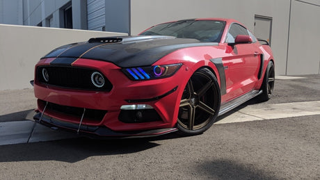 2015-2017 Mustang Dynamic DRL RGB+A Upgrade Kit w/ Halo Kit ColorSHIFT - View 4 | Dirty Garage