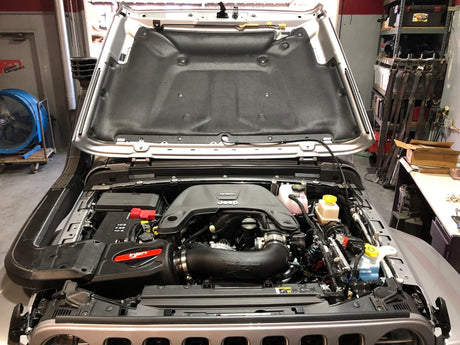 2018-2025 Wrangler Evolution Air Intake w Oiled Filter - View 5 | Dirty Garage