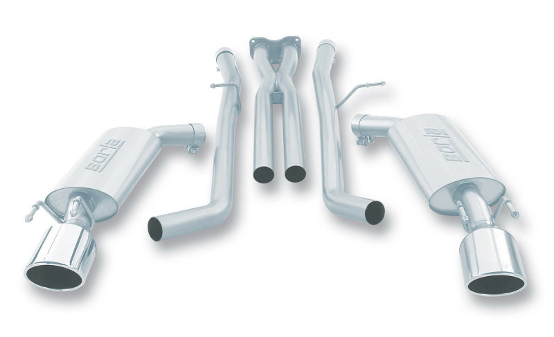 Borla 05-06 Pontiac GTO Coupe 2dr 6.0L 8cyl AT/MT 4spd/6spd RWD SS Catback Exhaust w/ inXin Pipe - View 2 | Dirty Garage