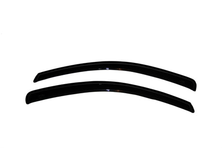 2007-2011 Yaris Coupe Ventvisor Outside Mount Window Deflectors Smoke - View 4 | Dirty Garage
