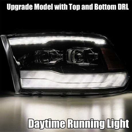 2009-2018 Charger Pro-Series Projector Black Headlights Sequential Signal DRL - View 3 | Dirty Garage