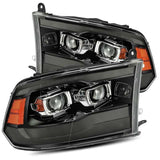 2009-2018 Ram HD Luxx-Series Projector Headlight Alpha-Black Active Light Sequential Signal Smoked DRL | Dirty Garage