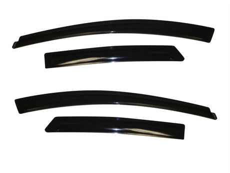 2012-2018 Focus Ventvisor Outside Mount Window Deflectors 4-Piece Smoke | Dirty Garage