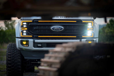 Morimoto 2020-2022 Superduty XBG LED Grille Gloss Black Amber DRL XBG11