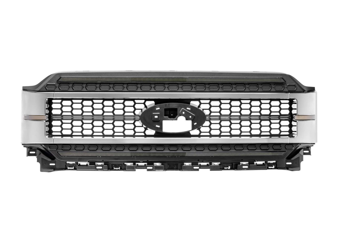 2021-2025 F-150 XBG LED Grille Chrome White DRL | Dirty Garage