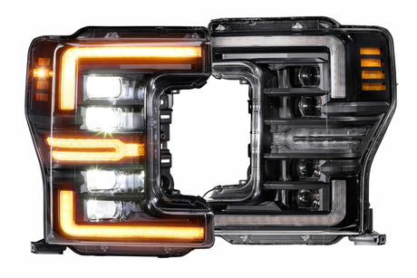 2017-2019 Superduty XB LED Headlights Pair Amber DRL Gen 2 (LF503.2-A-ASM) | Dirty Garage