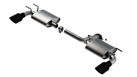 Borla 19-21 Mazda 3 Hatchback 2.0/2.5L NA S-Type Axle-back Black Chrome Tips | Dirty Garage