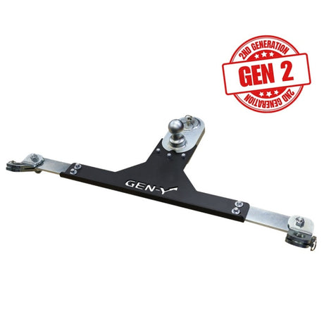 Gen-Y 2017+ Ford GoosePuck II 5in Offset Ball Puck Mount & 25K Towing w/Safety Chain Anchors - View 3 | Dirty Garage