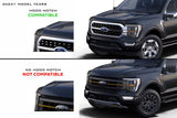 2021-2025 F-150 XBG LED Grille Chrome White DRL - View 3 | Dirty Garage