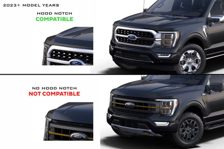 2021-2025 F-150 XBG LED Grille Chrome White DRL - View 3 | Dirty Garage