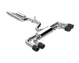 2022 Volkswagen Golf R MK8 3" Cat-Back Quad Rear Exit Carbon Fiber Tip | Dirty Garage