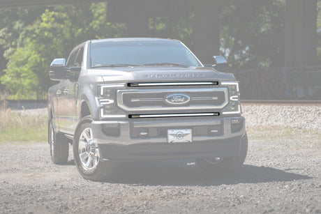 2020-2022 Superduty Platinum XBG LED DRL Grille Inserts White - View 3 | Dirty Garage