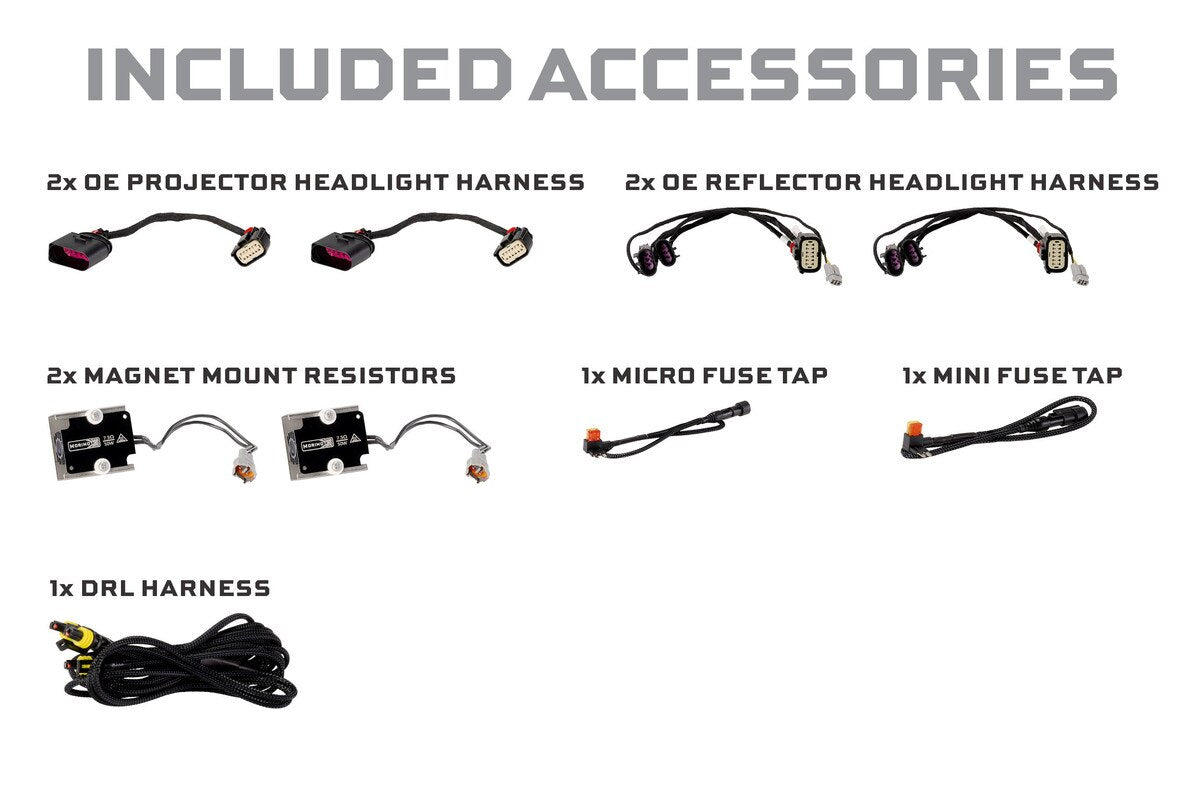 2009-2018 Ram HD XB Evo Hybrid Headlights Set (LF2-520Y)