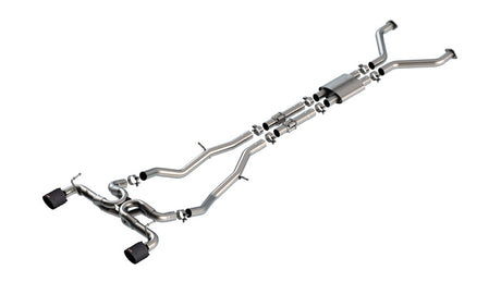 Borla 22-24 Nissan Z 2.5in ATAK Cat Back Exhaust 4.5in Tip - Carbon Fiber Black Anodized | Dirty Garage