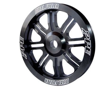 Universal Dual Fueler Pulley Wheel 816 Aluminum Black | Dirty Garage