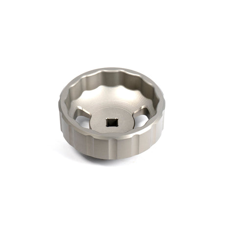 Universal Hard Anodized Billet Aluminum Engine Oil Filter Socket-76mm 14F - View 2 | Dirty Garage
