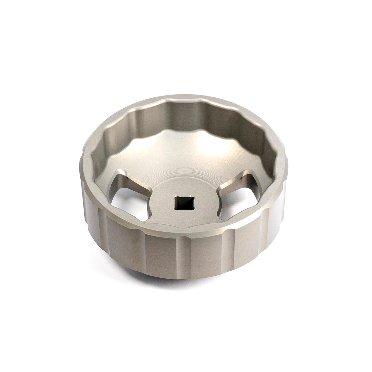 Universal Hard Anodized Billet Aluminum Engine Oil Filter Socket-93MM 15F - View 2 | Dirty Garage