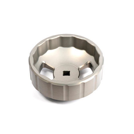 Universal Hard Anodized Billet Aluminum Engine Oil Filter Socket-93MM 15F - View 2 | Dirty Garage